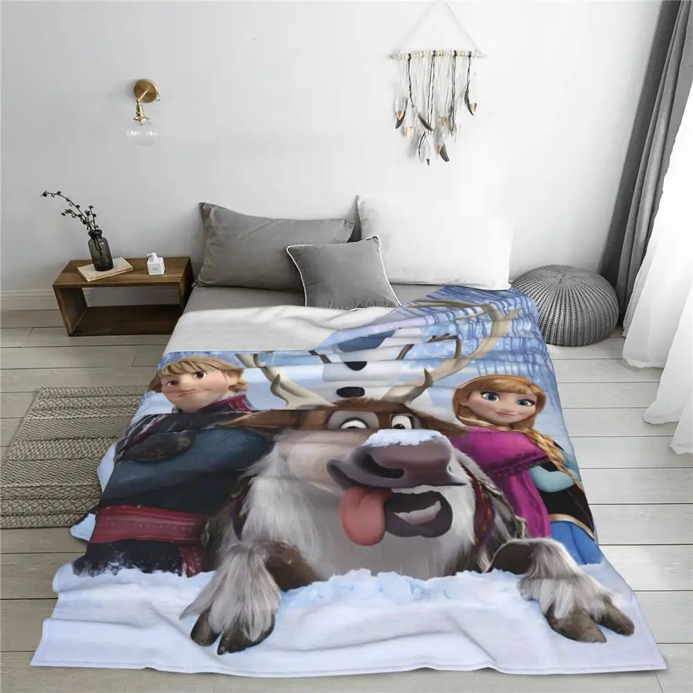 Frozen Elsa Blanket – Super Warm & Fluffy Winter Bedding Throw