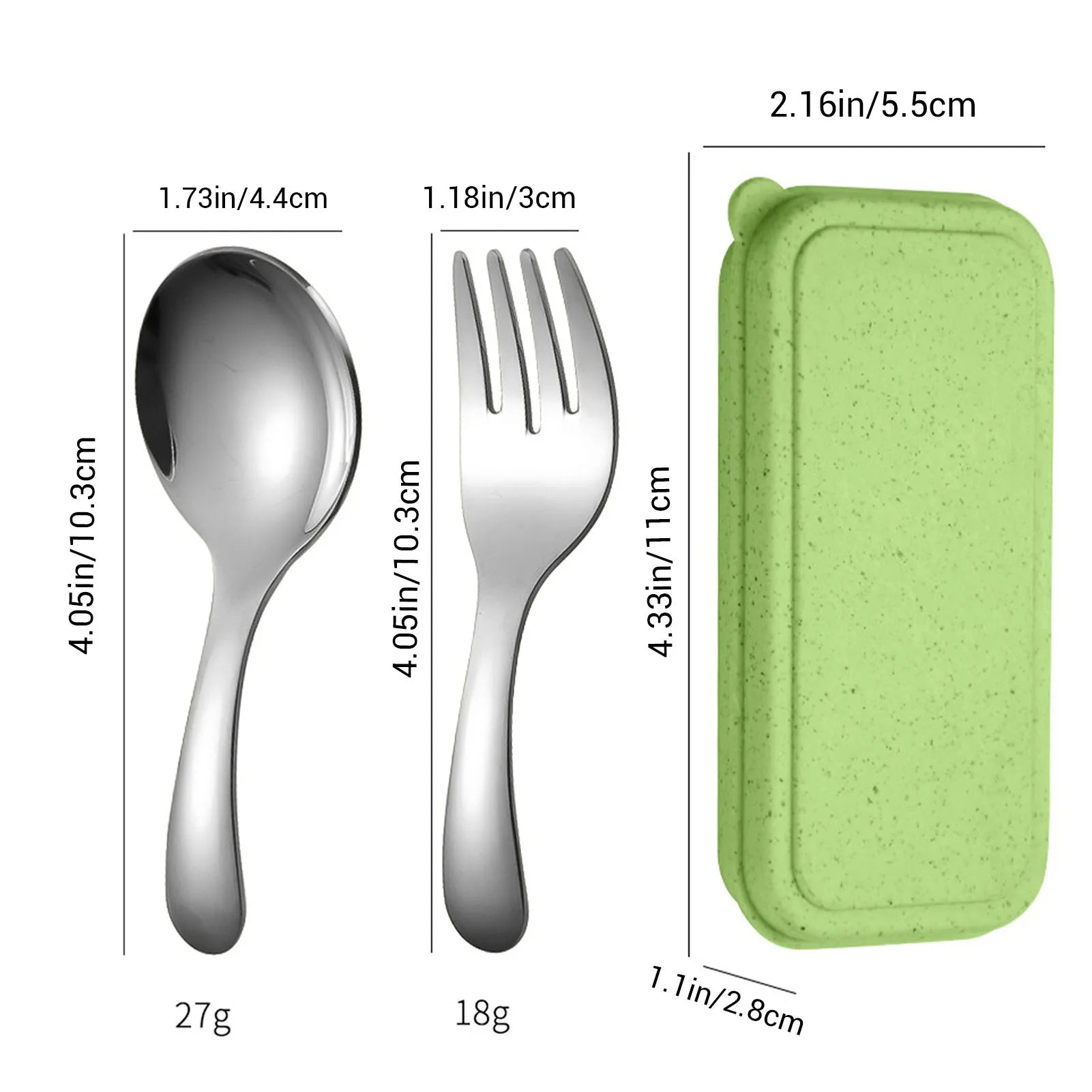 Short Handle Children's Spoon & Fork Set – Mini Tableware for Outdoor Travel & Learning