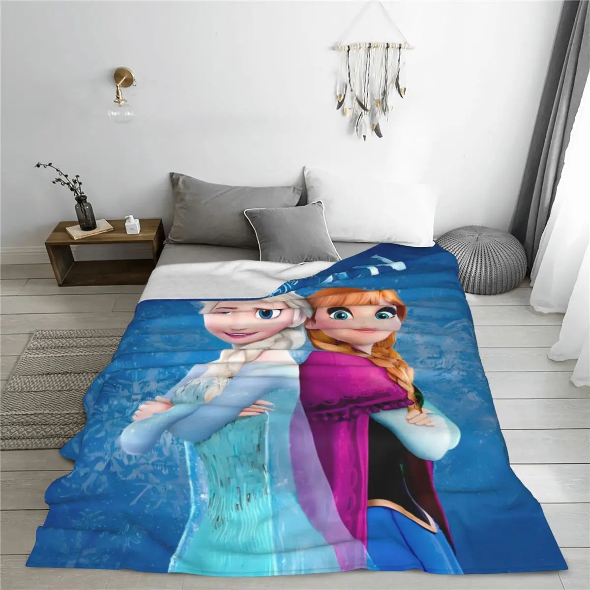 Frozen Elsa Blanket – Super Warm & Fluffy Winter Bedding Throw