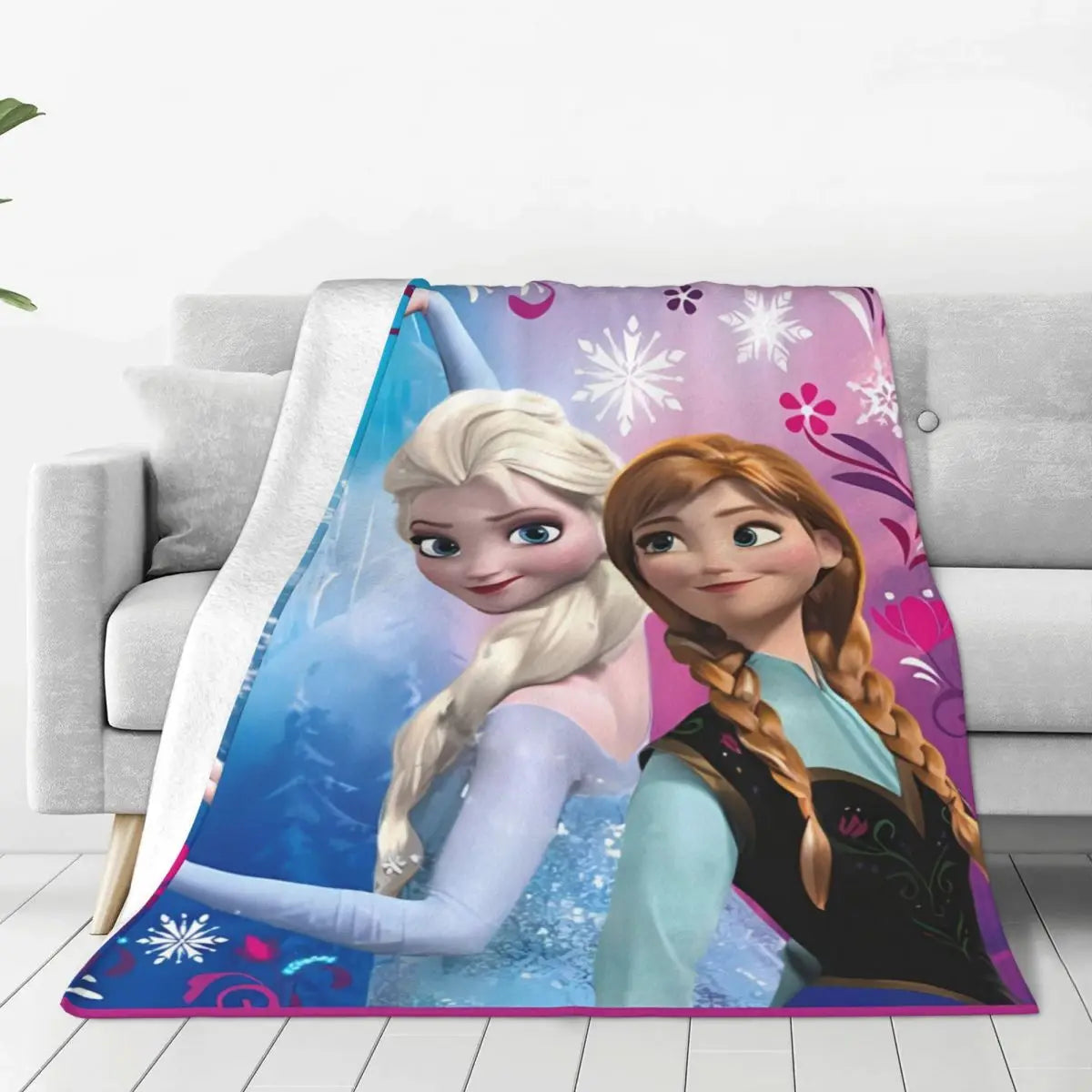 Frozen Elsa Blanket – Super Warm & Fluffy Winter Bedding Throw