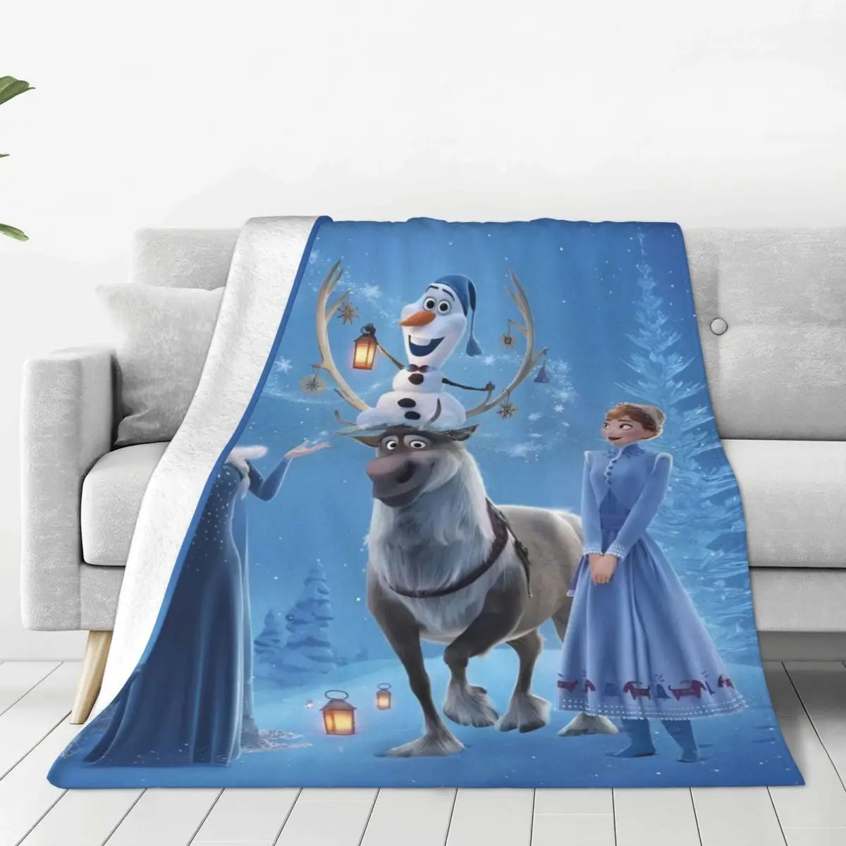 Frozen Elsa Blanket – Super Warm & Fluffy Winter Bedding Throw