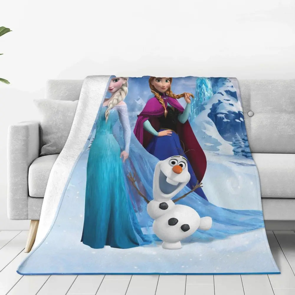 Frozen Elsa Blanket – Super Warm & Fluffy Winter Bedding Throw