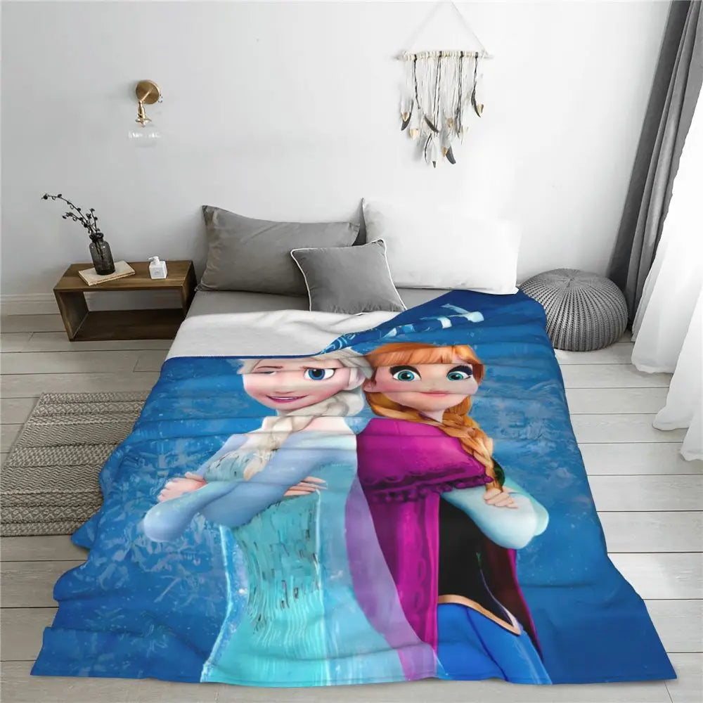 Frozen Elsa Blanket – Super Warm & Fluffy Winter Bedding Throw