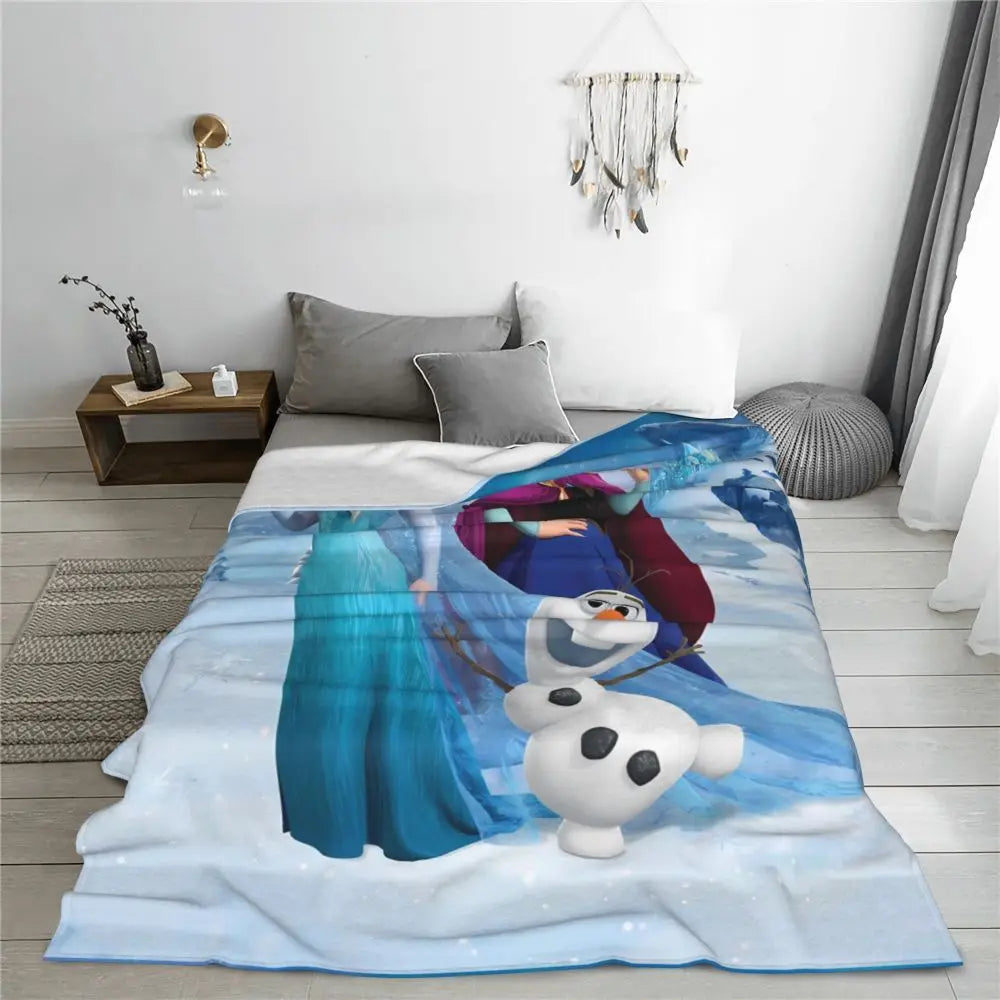 Frozen Elsa Blanket – Super Warm & Fluffy Winter Bedding Throw