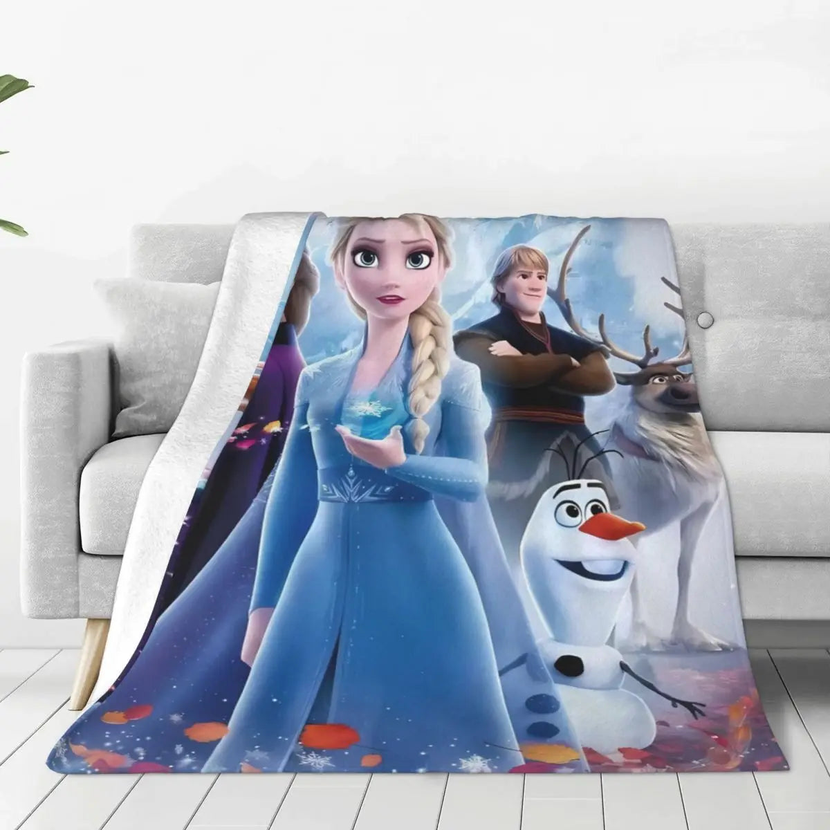 Frozen Elsa Blanket – Super Warm & Fluffy Winter Bedding Throw