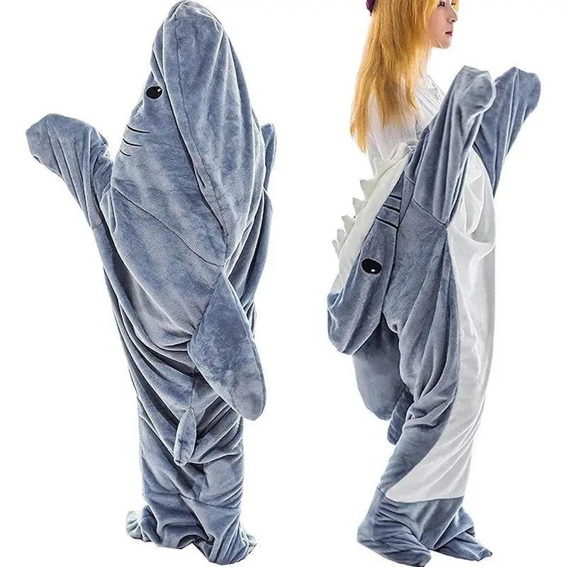 Soft & Cozy Fleece Shark Sleep Bag Blanket for Kids