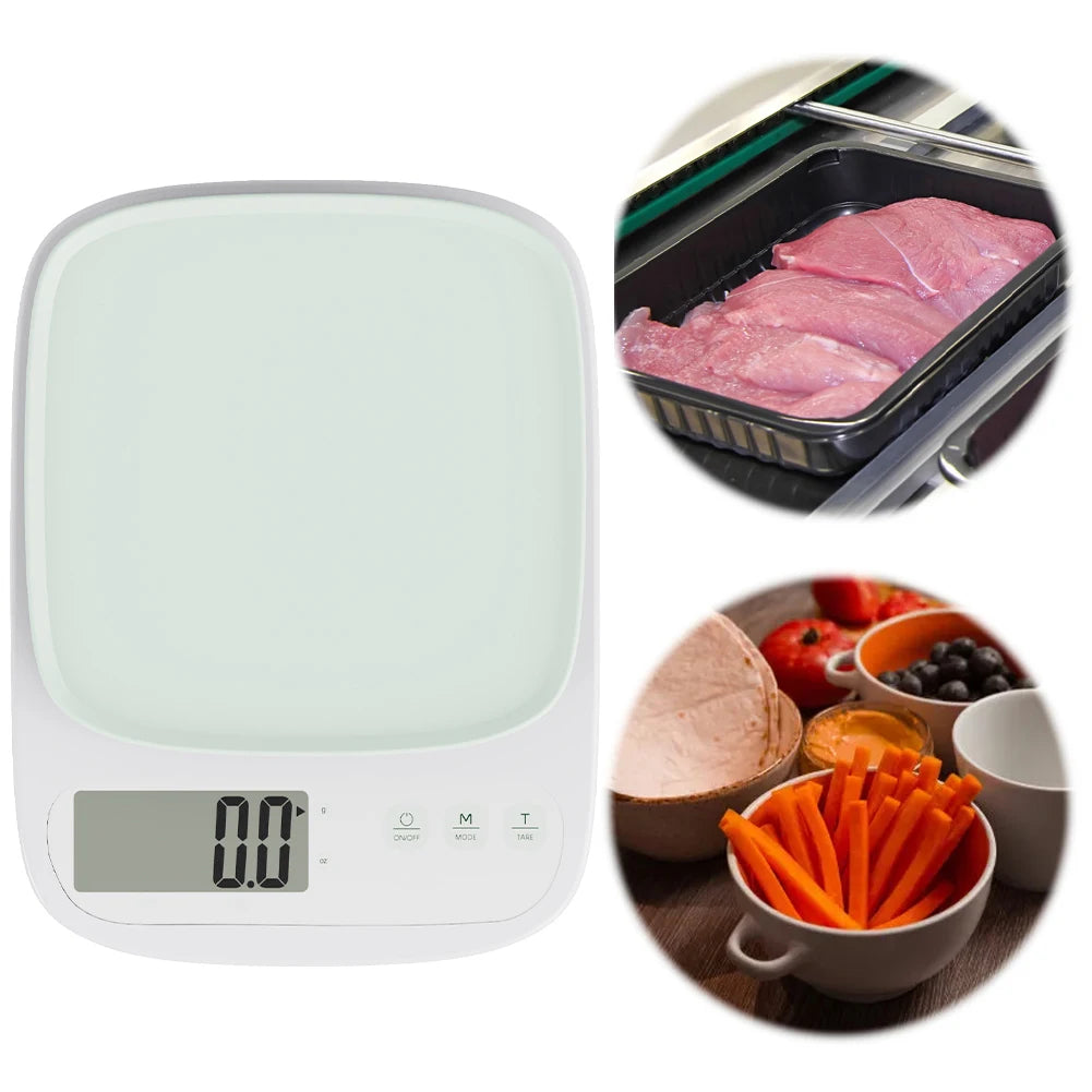 3KG Digital Food Scale - High Accuracy Electronic Kitchen Scale with LED Display & Tare Function