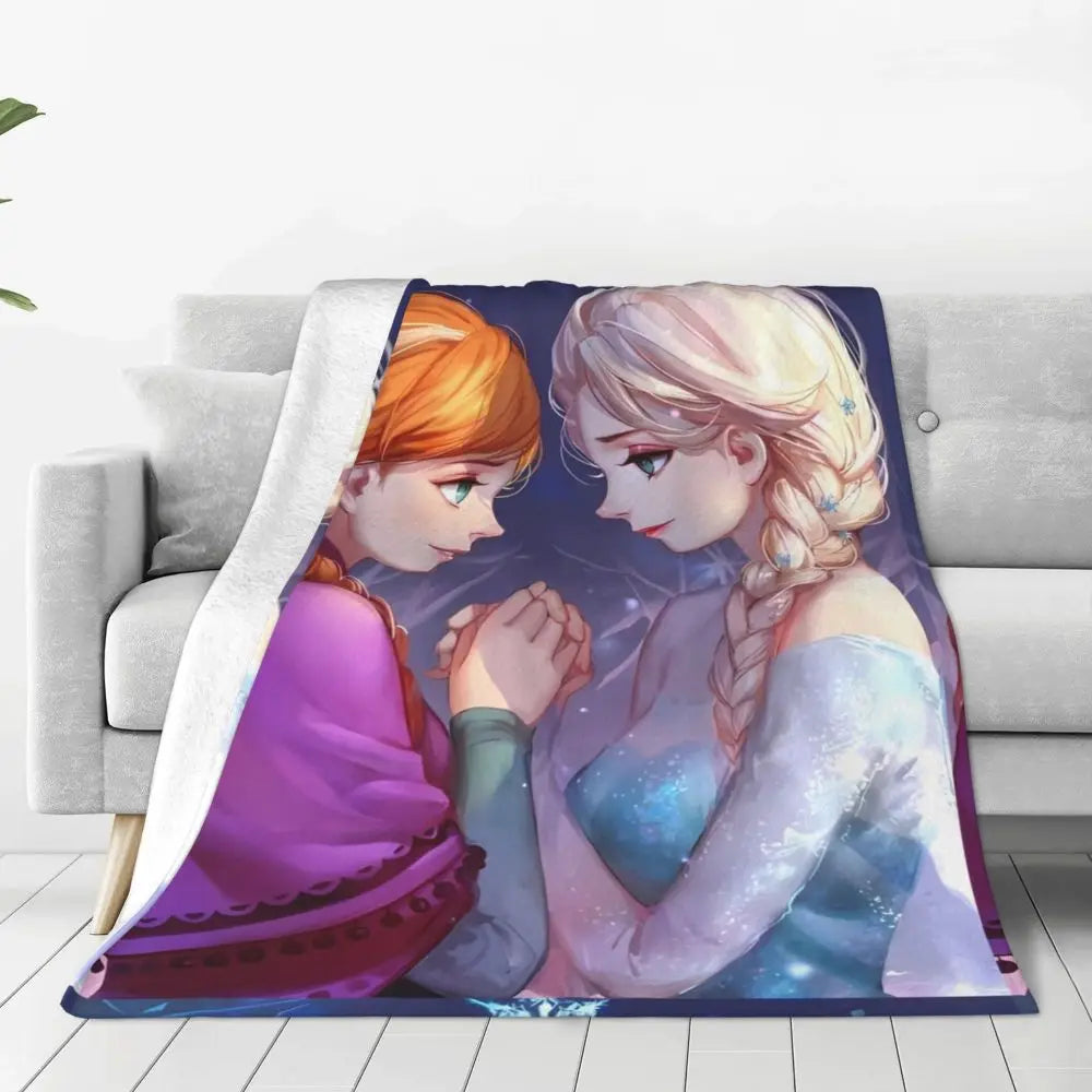 Frozen Elsa Blanket – Super Warm & Fluffy Winter Bedding Throw