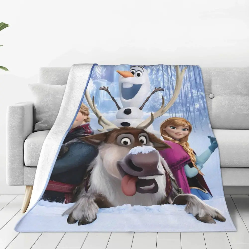 Frozen Elsa Blanket – Super Warm & Fluffy Winter Bedding Throw