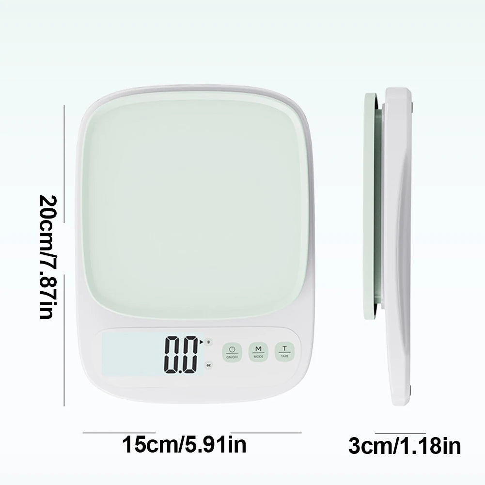 3KG Digital Food Scale - High Accuracy Electronic Kitchen Scale with LED Display & Tare Function