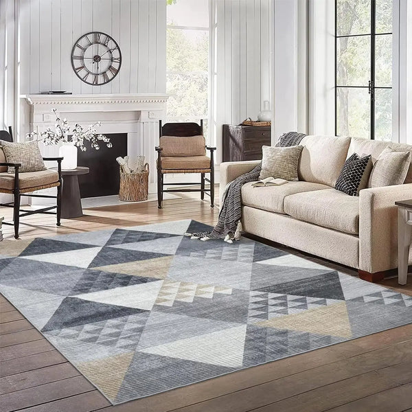 Modern Decorative Large Area Bedroom Carpet, Washable Anti-Shedding Doormat, Home Decor Rugs