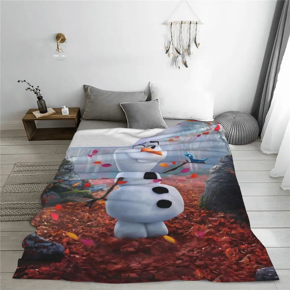 Frozen Elsa Blanket – Super Warm & Fluffy Winter Bedding Throw