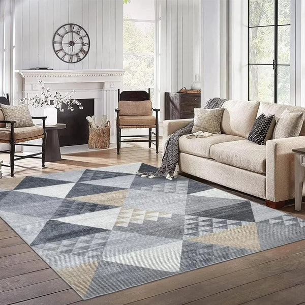 Modern Decorative Large Area Bedroom Carpet, Washable Anti-Shedding Doormat, Home Decor Rugs