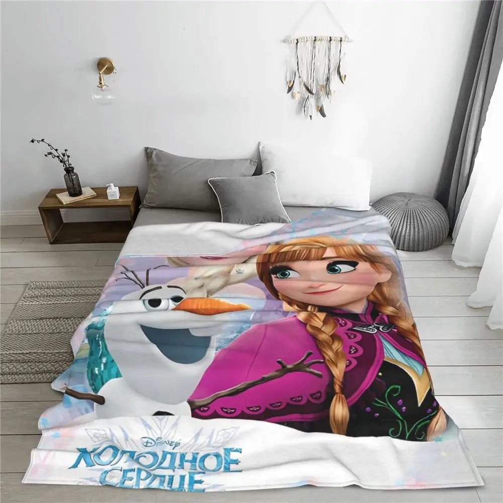 Frozen Elsa Blanket – Super Warm & Fluffy Winter Bedding Throw