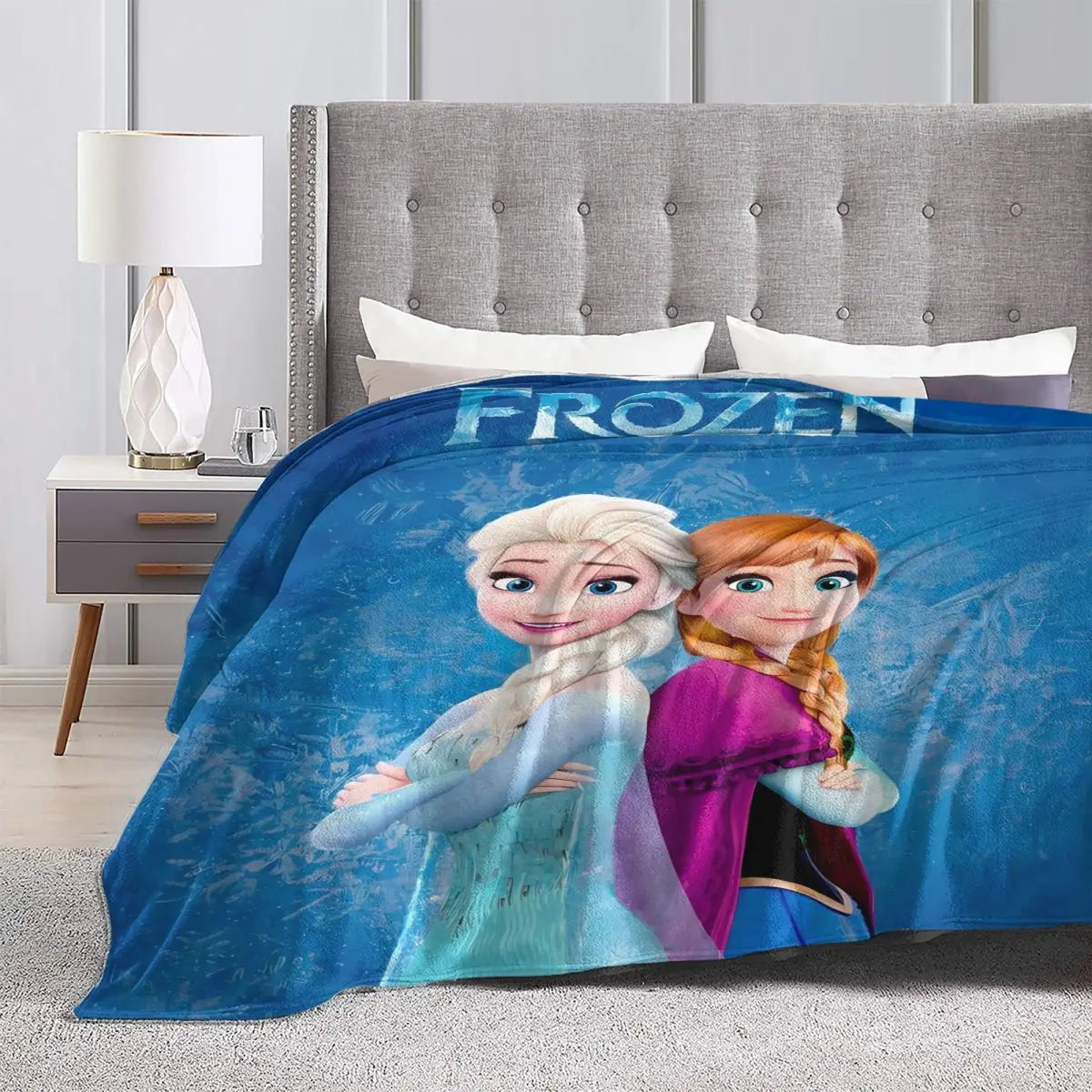 Frozen Elsa Blanket – Super Warm & Fluffy Winter Bedding Throw