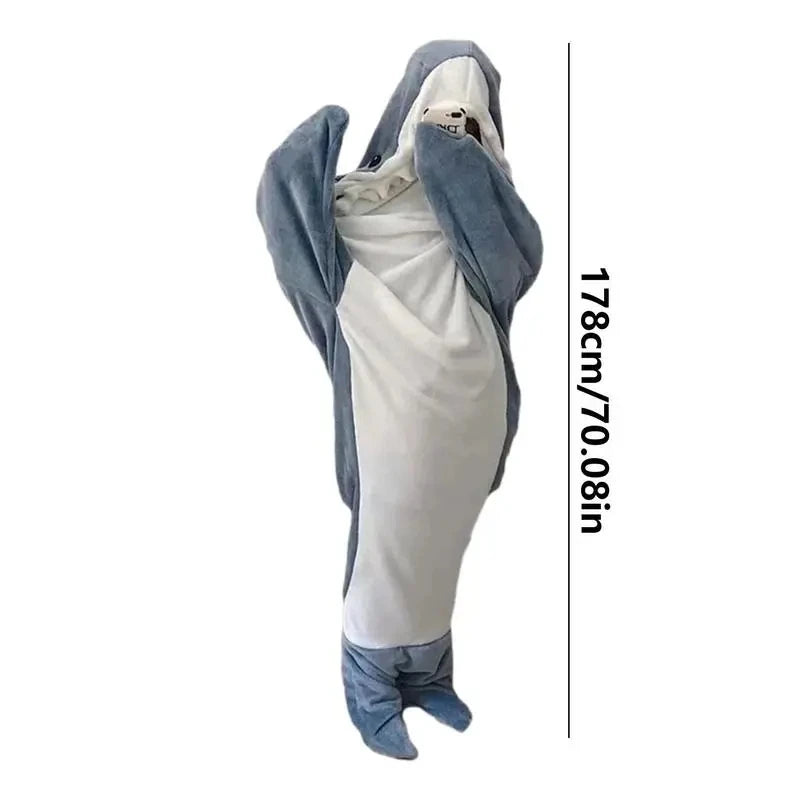 Soft & Cozy Fleece Shark Sleep Bag Blanket for Kids