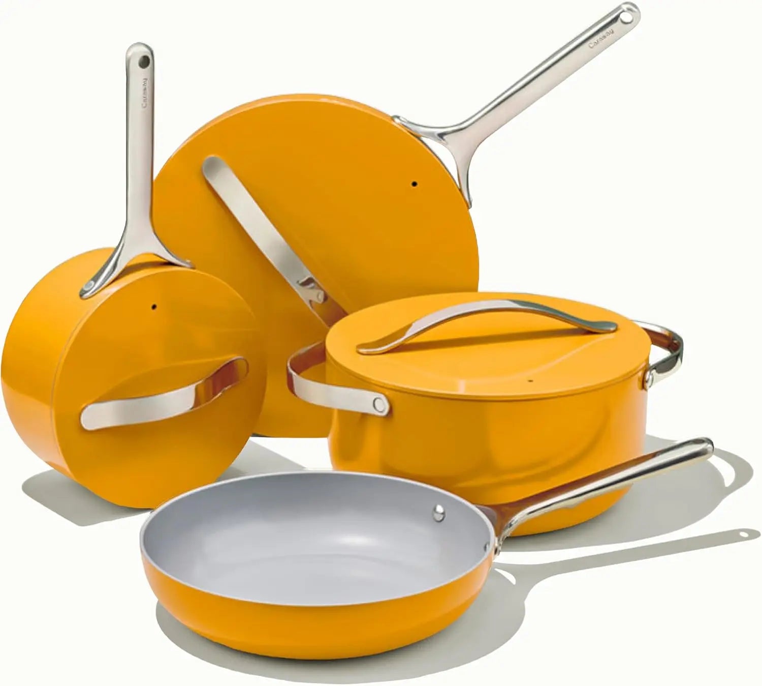 Nonstick Ceramic Cookware Set (12 Piece) - Pots, Pans, Lids & Storage