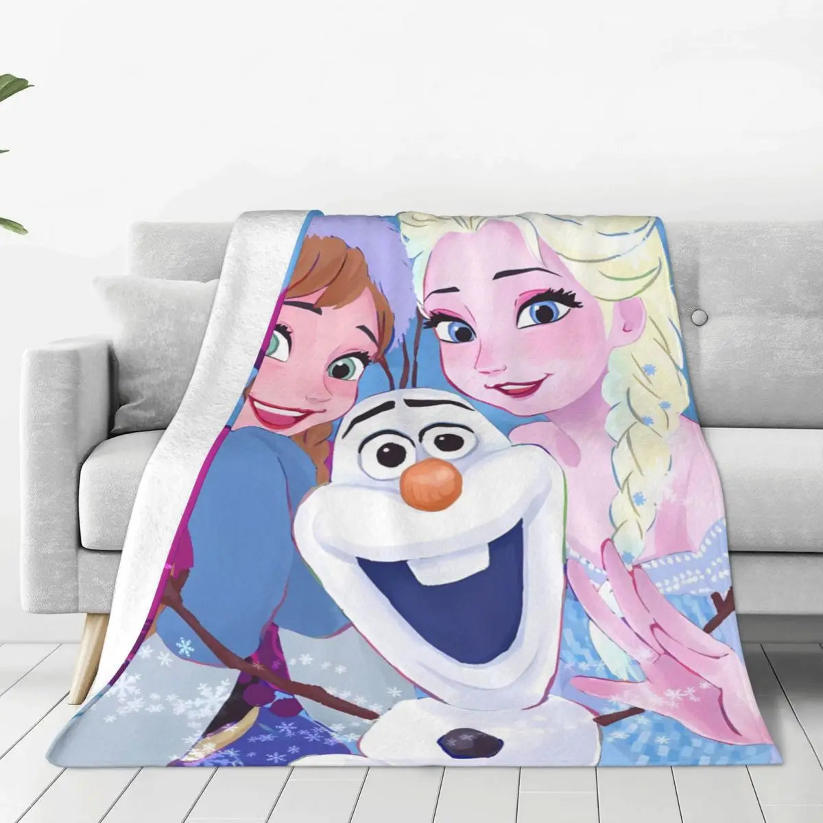 Frozen Elsa Blanket – Super Warm & Fluffy Winter Bedding Throw