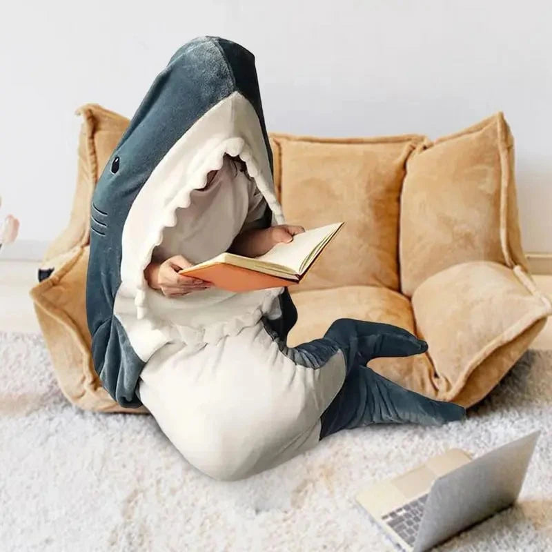 Soft & Cozy Fleece Shark Sleep Bag Blanket for Kids