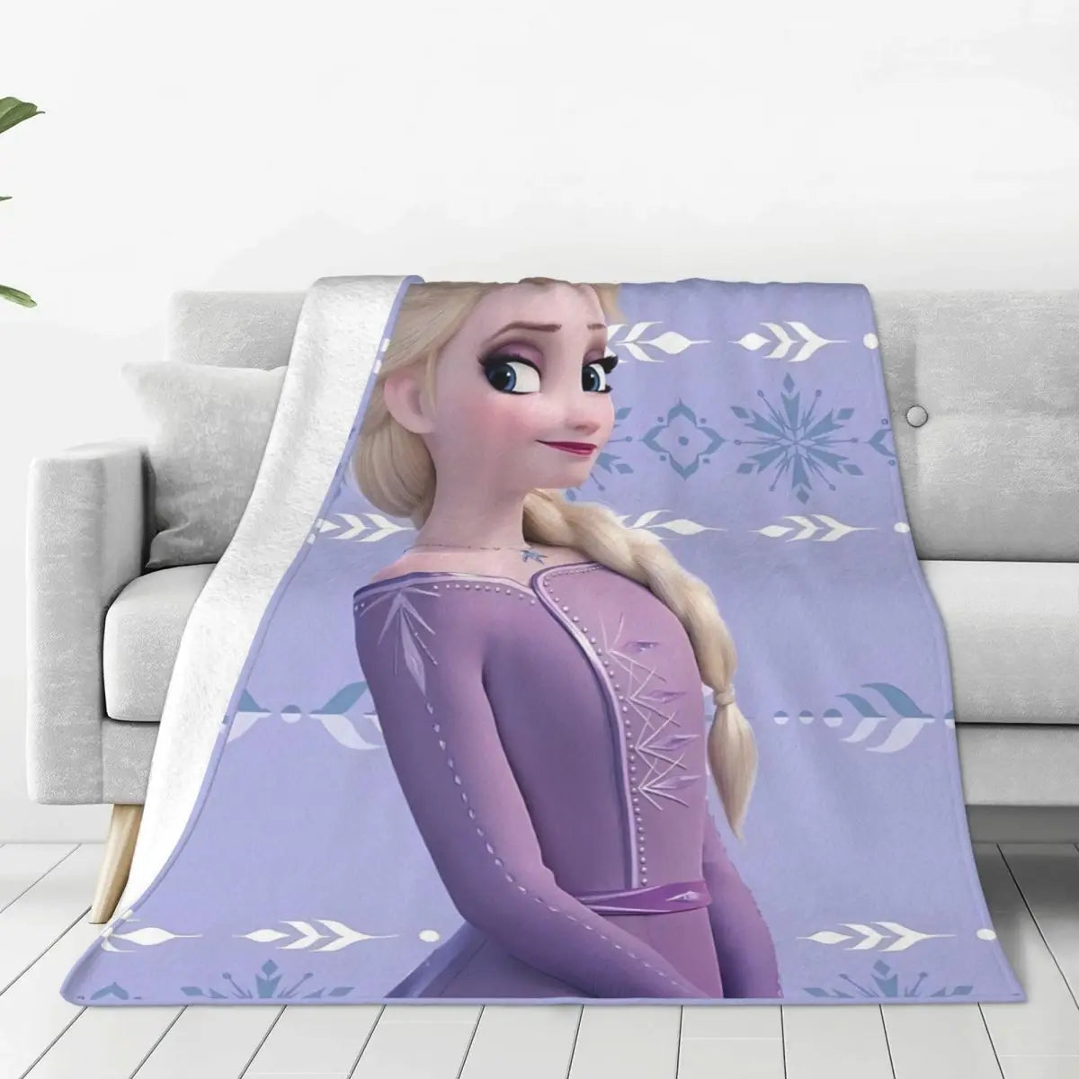 Frozen Elsa Blanket – Super Warm & Fluffy Winter Bedding Throw