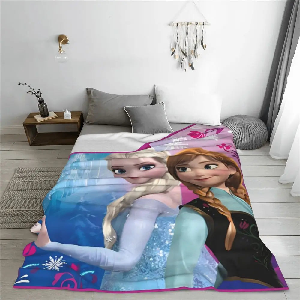 Frozen Elsa Blanket – Super Warm & Fluffy Winter Bedding Throw