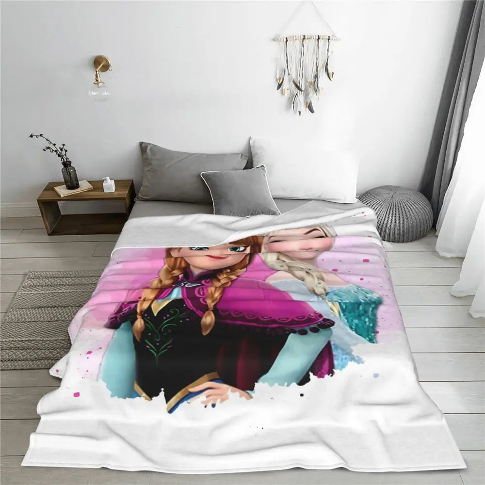 Frozen Elsa Blanket – Super Warm & Fluffy Winter Bedding Throw