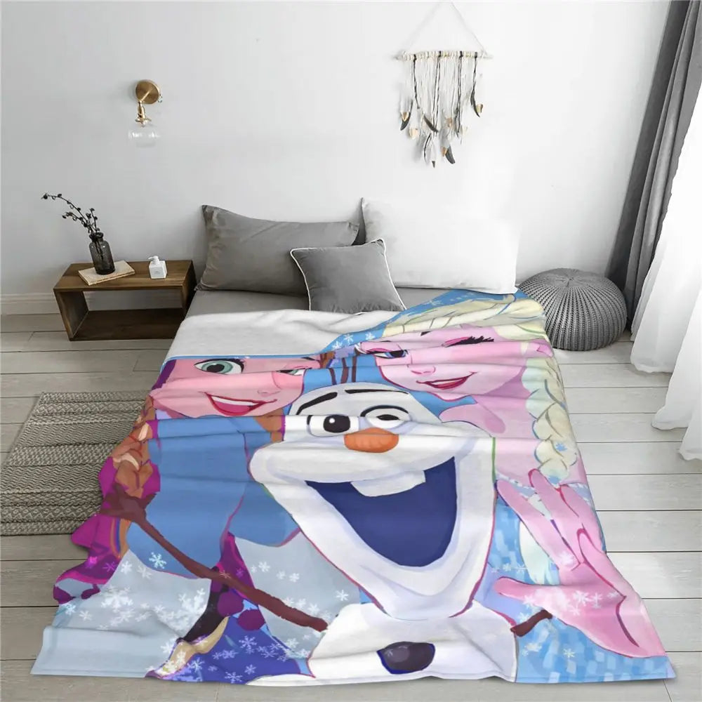 Frozen Elsa Blanket – Super Warm & Fluffy Winter Bedding Throw