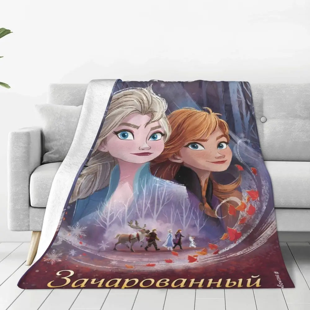 Frozen Elsa Blanket – Super Warm & Fluffy Winter Bedding Throw